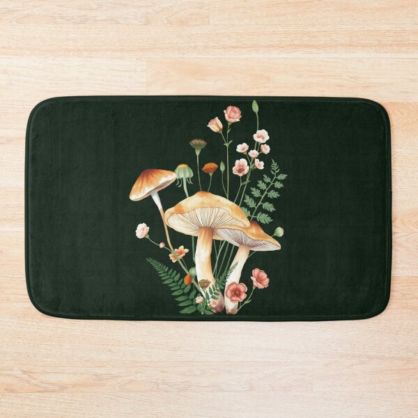 Item preview, Forest Mushroom Pattern on a Green Background | Mushroom Art | Nature-Inspired Pattern designed and sold by UnhingedBird.