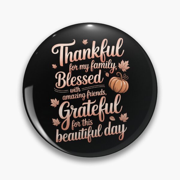 Item preview, Thankful Blessed Grateful Thanksgiving Family designed and sold by sailorjessiArt.