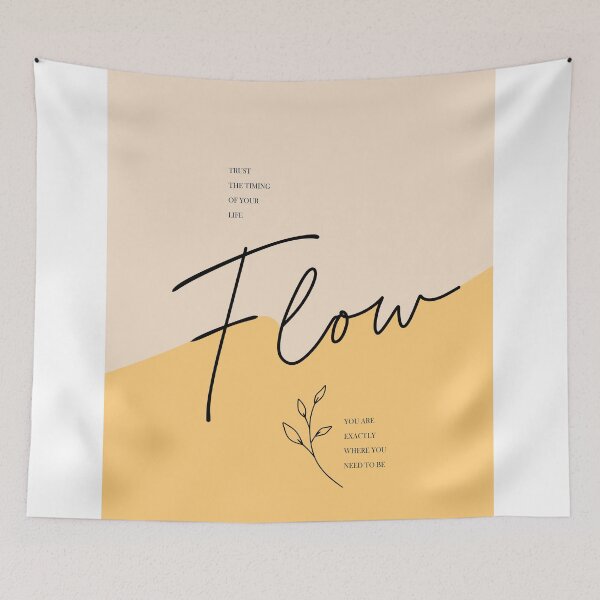 Item preview, Flow Quote Print, Trust the Timing Art, Minimalist Inspirational Poster, Self Growth Decor, Neutral Affirmation Print designed and sold by Studio pod Burom.