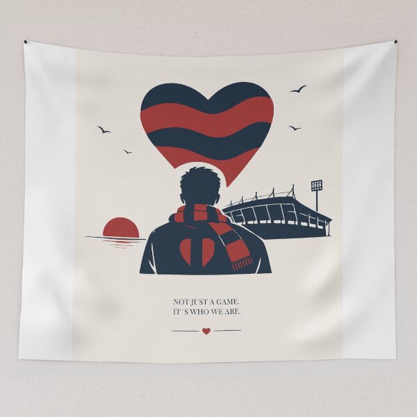 Item preview, Football Fan Art Print, Stadium Love Poster, Soccer Supporter Art, Minimalist Sports Decor, Football Lover Gift designed and sold by Studio pod Burom.