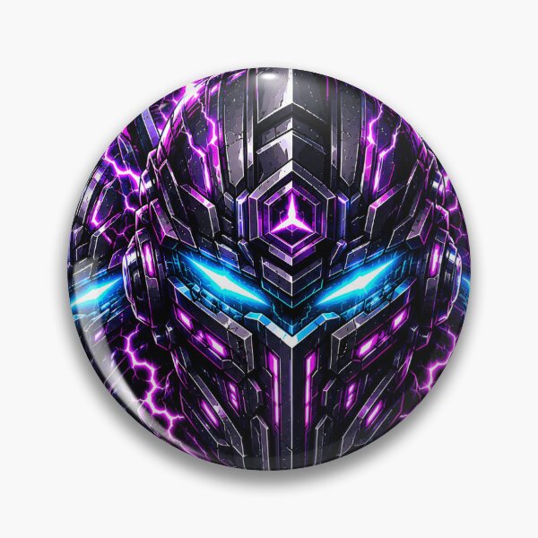 Item preview, Cyberpunk Void Klone Sci Fi Mecha Cyborg Helmet Lightning designed and sold by RiteshCenter .