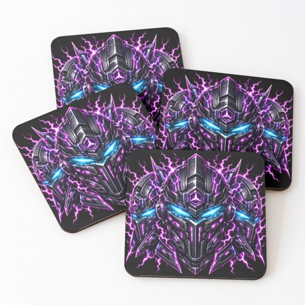 Item preview, Cyberpunk Void Klone Sci Fi Mecha Cyborg Helmet Lightning designed and sold by RiteshCenter .