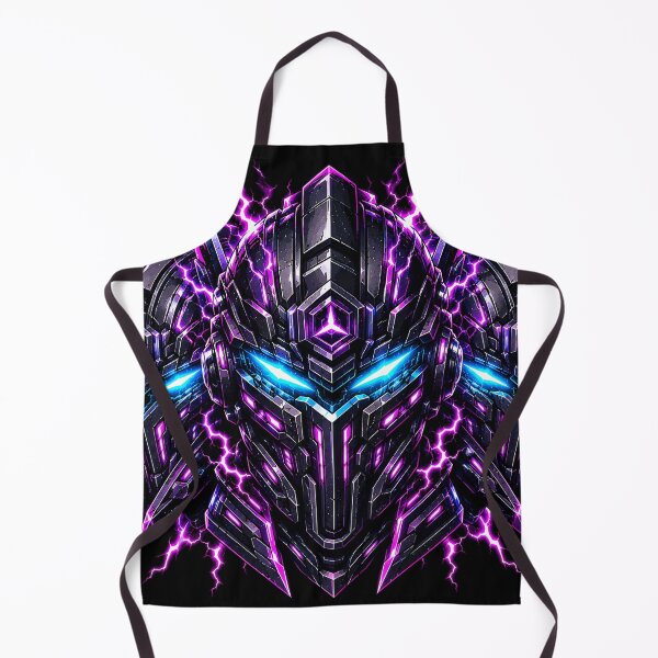 Item preview, Cyberpunk Void Klone Sci Fi Mecha Cyborg Helmet Lightning designed and sold by RiteshCenter .