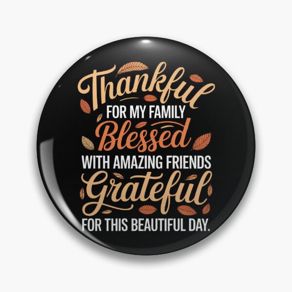 Item preview, Thankful Blessed Grateful Thanksgiving Family designed and sold by sailorjessiArt.