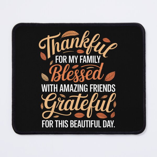 Item preview, Thankful Blessed Grateful Thanksgiving Family designed and sold by sailorjessiArt.