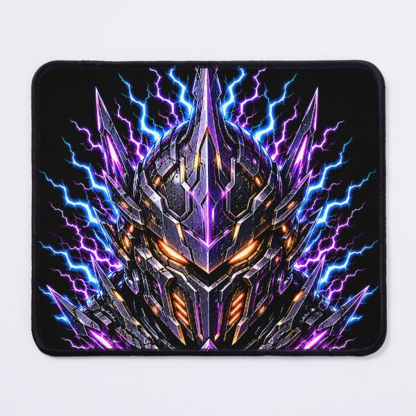 Item preview, Cyberpunk Void Lancer Futuristic Knight Mecha Helmet Lightning designed and sold by RiteshCenter .