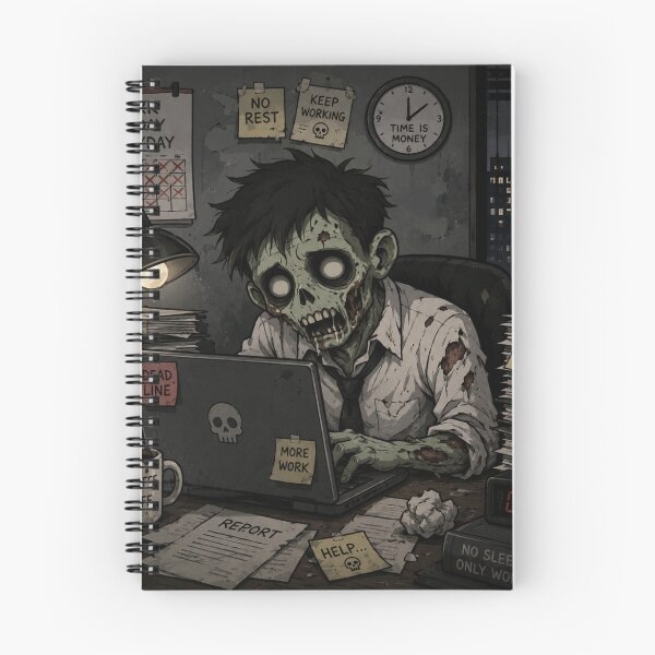 Item preview, Office Zombie Working Late Night designed and sold by 0606PM.
