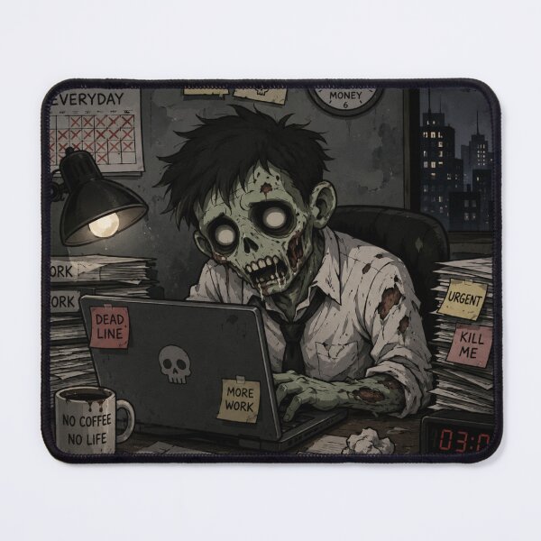 Item preview, Office Zombie Working Late Night designed and sold by 0606PM.