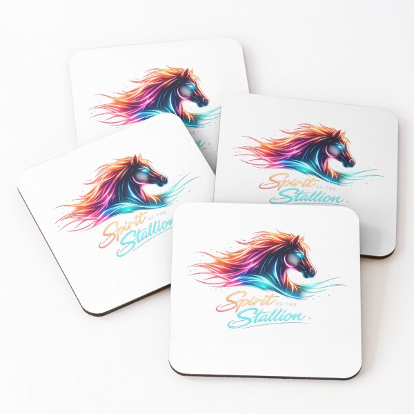 Item preview, Spirit of the Stallion – Elegant Galloping Horse Artwork neon designed and sold by EdgeSphere.