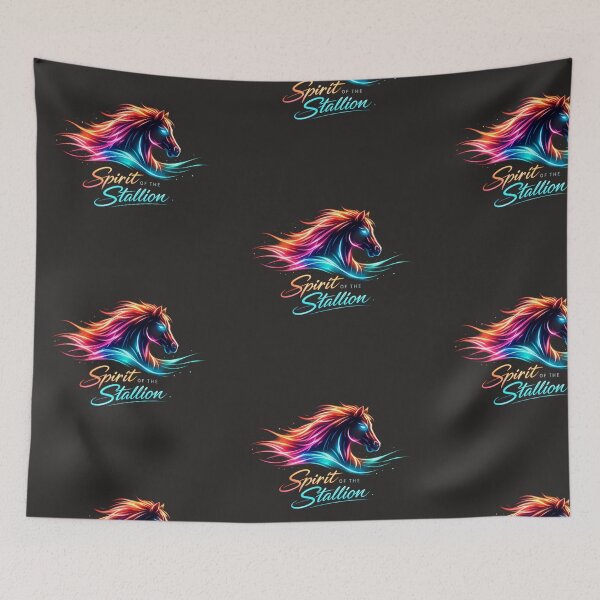 Item preview, Spirit of the Stallion – Elegant Galloping Horse Artwork neon designed and sold by EdgeSphere.