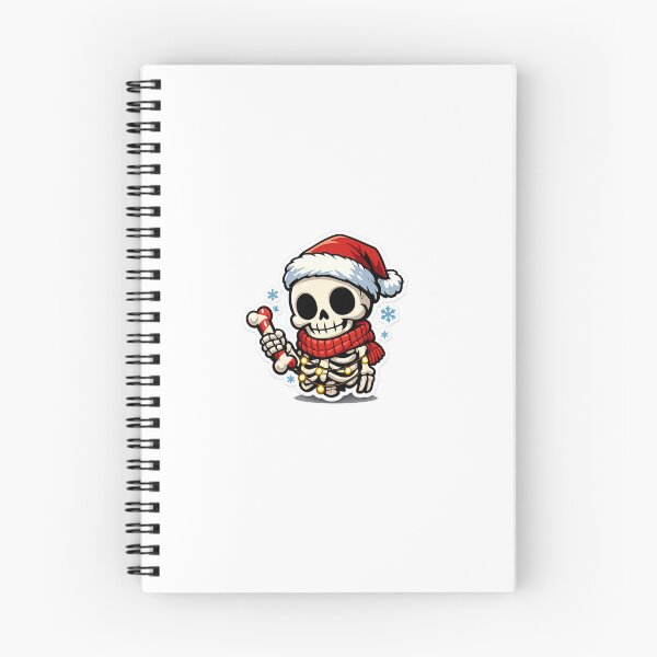 Item preview, Cute Christmas Skeleton Holding Candy Cane Kawaii Goth Holiday Sticker designed and sold by naruto4925.