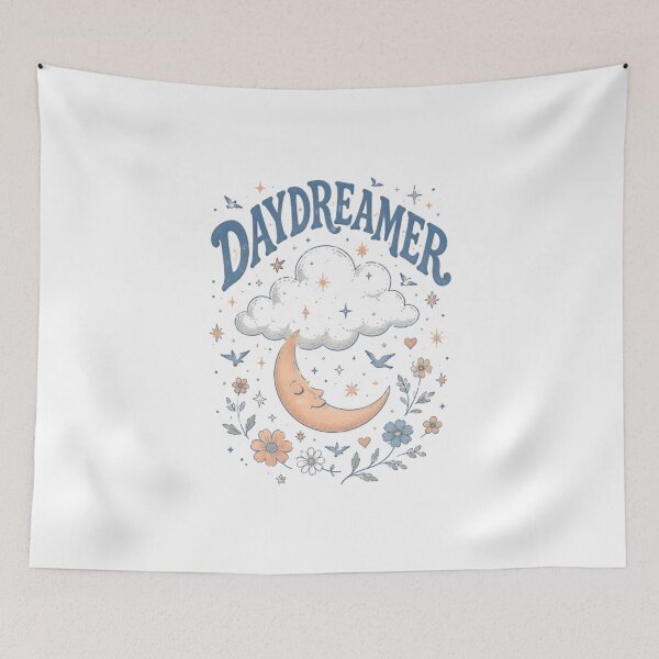 Item preview, Daydreamer Moon Vintage Aesthetic Design designed and sold by Drofted.