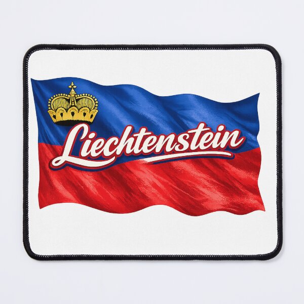 Item preview, Liechtenstein Waving Flag Shirt | Vintage Liechtenstein Flag Graphic Tee | National Pride Design designed and sold by GarnerSupplyCo.
