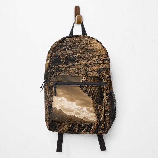 Item preview, Discipline Leaves Marks Elephant Desert Canvas Print designed and sold by SavannaStrikes.