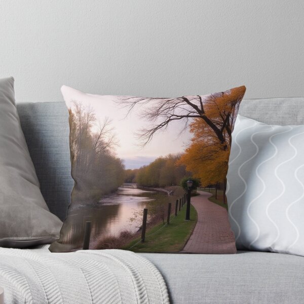 Item preview, river path in fall designed and sold by richard ely.