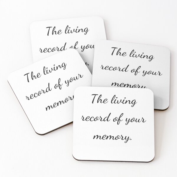 Item preview, "The living record of your memory." - handwriting black designed and sold by ariksworld.