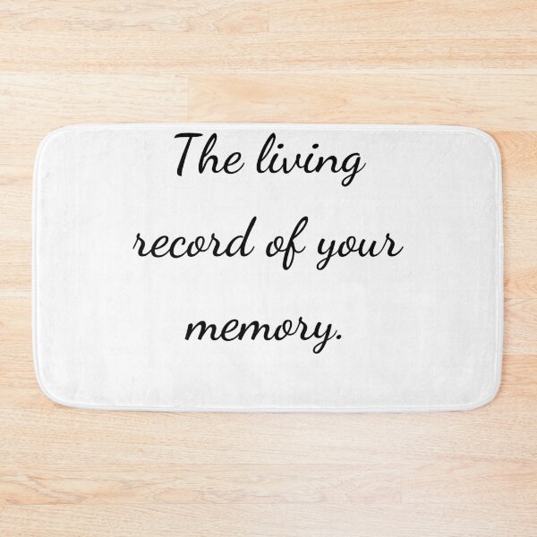 Item preview, "The living record of your memory." - handwriting black designed and sold by ariksworld.