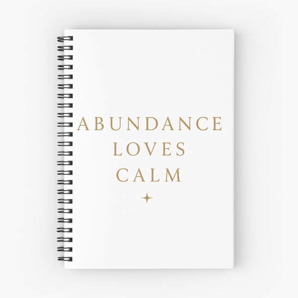 Item preview, Abundance Loves Calm – Minimalist Typography Shirt | Soft Abundance | Quiet Luxury Aesthetic designed and sold by BeaVibes.