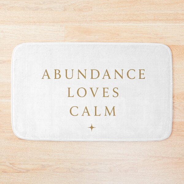 Item preview, Abundance Loves Calm – Minimalist Typography Shirt | Soft Abundance | Quiet Luxury Aesthetic designed and sold by BeaVibes.