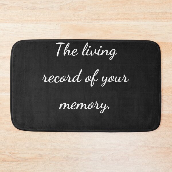 Item preview, "The living record of your memory." - handwriting white designed and sold by ariksworld.