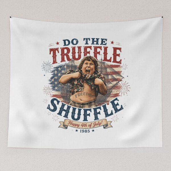 Item preview, The Goonies Chunk Do The Truffle Shuffle Funny Happy 4th of July designed and sold by DoubleLoadCJ.