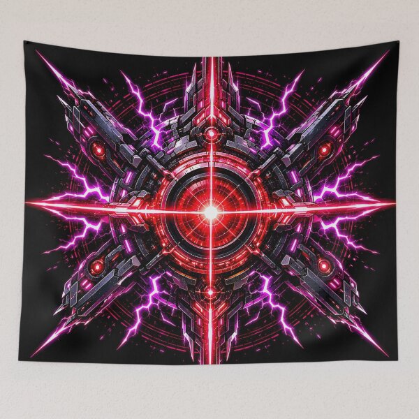 Item preview, Cyberpunk Void Laser Sci Fi Reactor Core Mecha Crosshair Lightning designed and sold by RiteshCenter .
