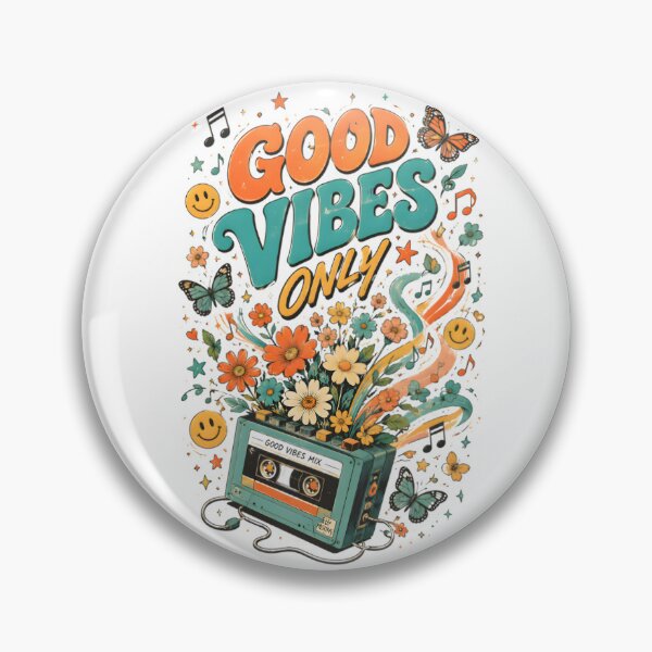 Item preview, Good Vibes Only Retro Cassette Design designed and sold by Drofted.