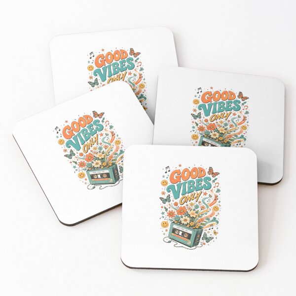 Item preview, Good Vibes Only Retro Cassette Design designed and sold by Drofted.