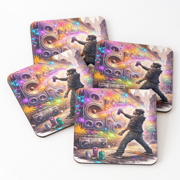 Item preview, Street Art Meets Sound – Urban Graffiti Music Explosion designed and sold by Artisan Finds Online.