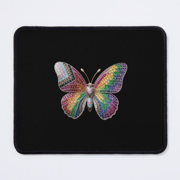 Item preview, Rainbow Pride Butterfly – LGBTQ+ Jewel Art designed and sold by RakyLaky.