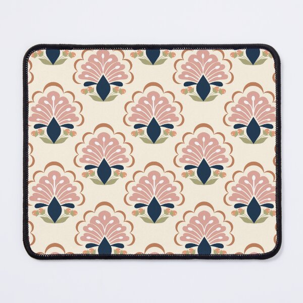 Item preview, Elegant Art Deco Floral Fan Pattern in Soft Earth Tones designed and sold by WanwisaChuenlom.