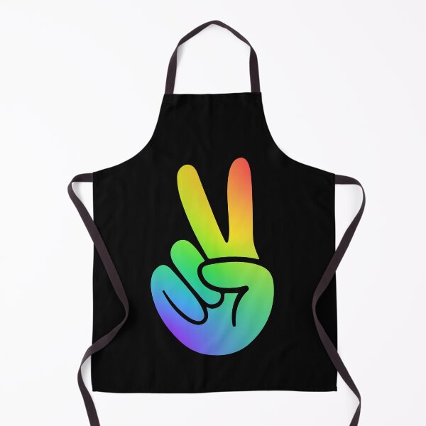 Item preview, Rainbow Peace Sign Hippie Hand  designed and sold by teeperfect.
