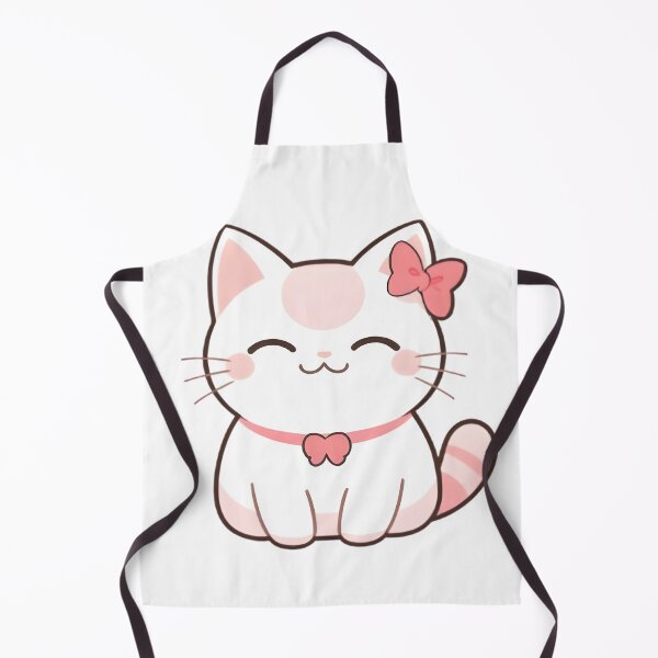 Item preview, Pink Bow Cat — Sweet Kawaii Cat Sticker designed and sold by tommysworks.