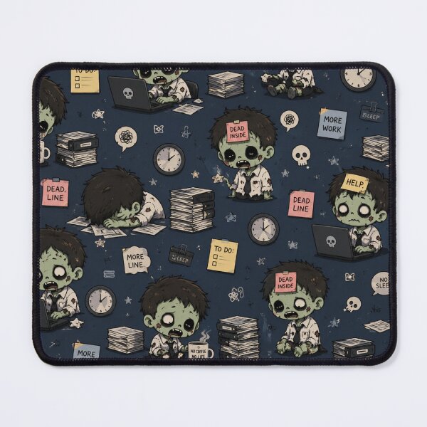 Item preview, Cute Chibi Office Zombie Pattern designed and sold by 0606PM.