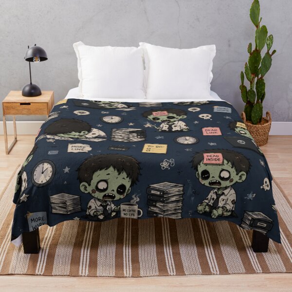 Item preview, Cute Chibi Office Zombie Pattern designed and sold by 0606PM.
