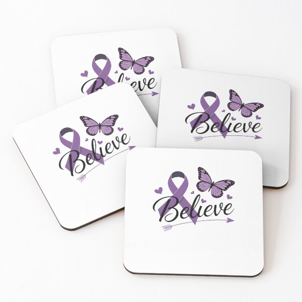 Item preview, Pancreatic Cancer Believe Cancer Awareness Inspirational Support designed and sold by sailorjessiArt.
