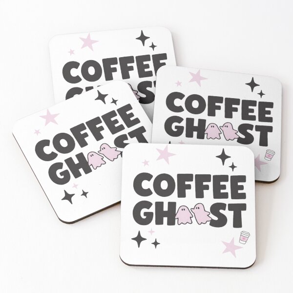 Item preview, Cute Coffee Ghost Pink Pastel Halloween Aesthetic Coffee Lover designed and sold by haitrieuic96.