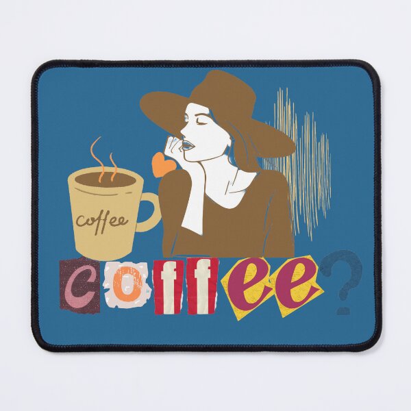 Item preview, Chic Coffee Thoughts - Ransom Note Style Graphic designed and sold by SeJaa.