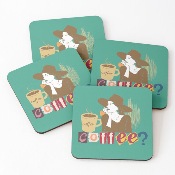 Item preview, Chic Coffee Thoughts - Ransom Note Style Graphic designed and sold by SeJaa.