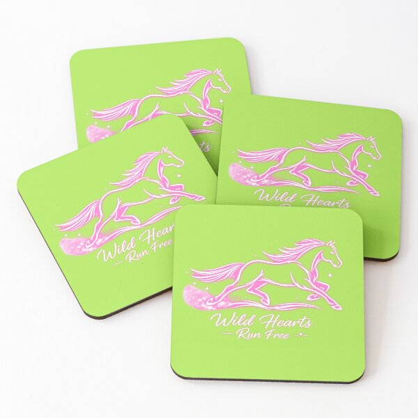 Item preview, Wild Hearts Run Free – Pink Neon Horse Aesthetic Design designed and sold by EdgeSphere.