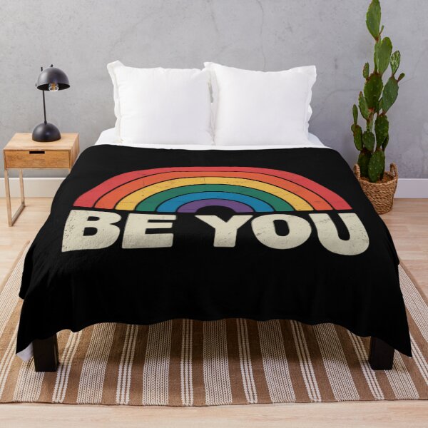 Item preview, LGBTQ Be You Gay Pride LGBT Ally Rainbow Flag  designed and sold by sailorjessiArt.