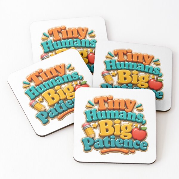 Item preview, Tiny Humans Big Patience - Teacher and Parent Quote designed and sold by GoverArt.