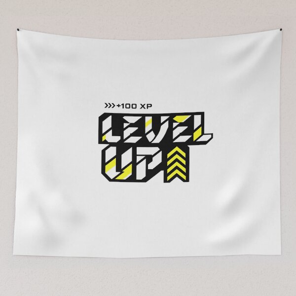 Item preview, Level Up Gaming Typography | Minimal Gamer Motivation Design designed and sold by TheWorldGameStudio .