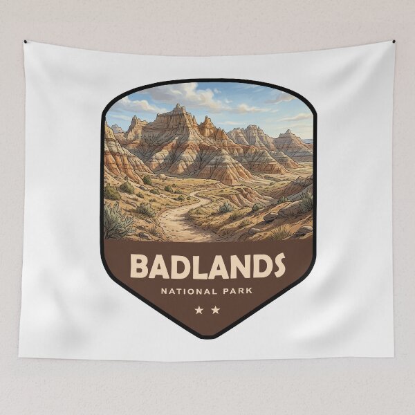 Item preview, Badlands National Park Shield designed and sold by Esskay Designs.