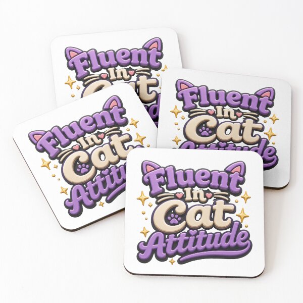 Item preview, Fluent in Cat Attitude - Funny Cat Lover Quote designed and sold by GoverArt.