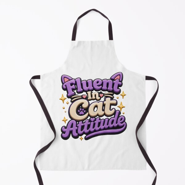 Item preview, Fluent in Cat Attitude - Funny Cat Lover Quote designed and sold by GoverArt.