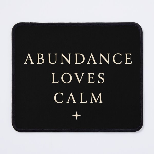 Item preview, Abundance Loves Calm – Minimalist Typography Shirt | Soft Abundance | Quiet Luxury Aesthetic designed and sold by BeaVibes.