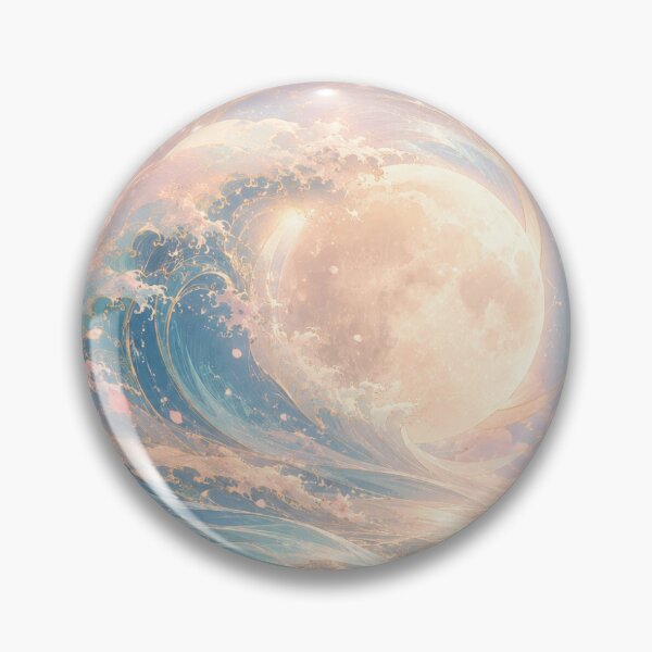 Item preview, Moonlit Sakura Wave designed and sold by Lumina-Yokai.