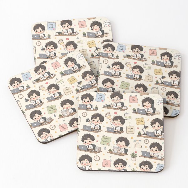 Item preview, Happy Office Worker Pattern designed and sold by 0606PM.