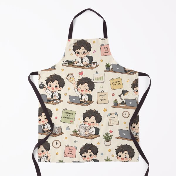 Item preview, Happy Office Worker Pattern designed and sold by 0606PM.